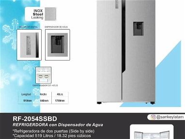 Refrigerador de 22 pies side by side (doble puerta) Sankey - Img 65388330
