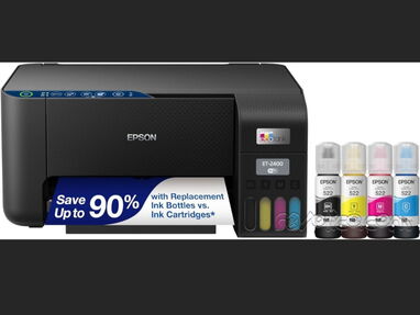 $300. Impresora Epson EcoTank ET-2400 Impresora Supertank inalámbrica a color todo en uno sin cartuchos con escaneo y - Img 64986118