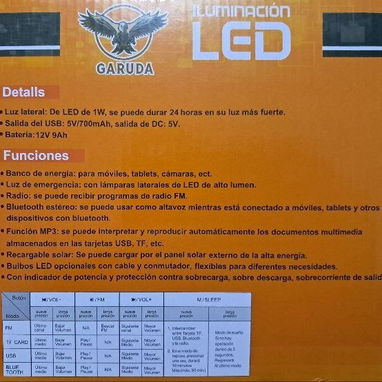 Estación de Energía portátil con Panel Solar - Img 126362610
