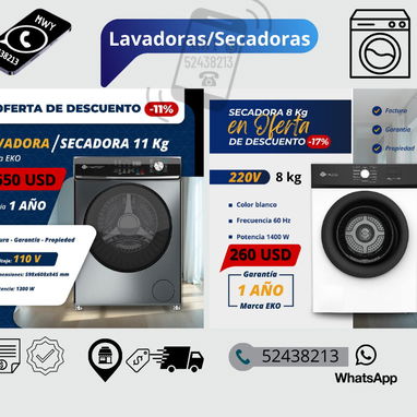 Lavadoras automáticas y semiautomáticas - Img 112991217