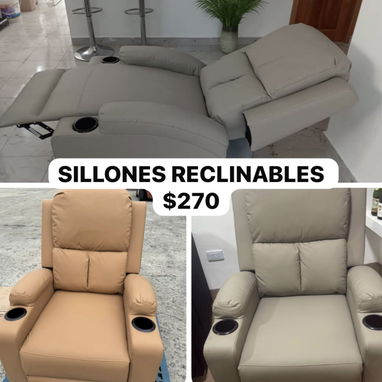 SOFÁ NUEVO MODERNO IMPORTADO. SOFÁ CAMA/SOFÁ EN L/SOFÁ CON PUFF/SILLÓN RECLINABLE. - Img 123778276