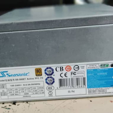 Fuente Seasonic 500w 42A al 💯 - Img 127824297