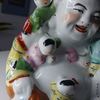 Juego de 3 Budas de porcelana china - Img 121319415