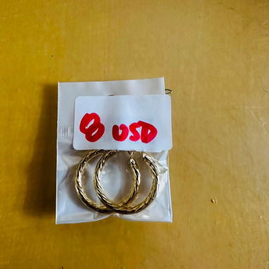 Aretes laminado en oro 14 - 3/10