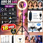 ARO DE LUZ PARA FOTOGRAFIA QX-260T Nuevos en caja - Img 57921344