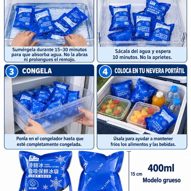 Bolsa de gel para apagones y transporte 400 ml | Centro Habana 2 - 2/3