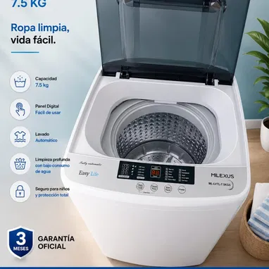 Lavadora automática MILEXUS de 7.5 kg - Img 121989003