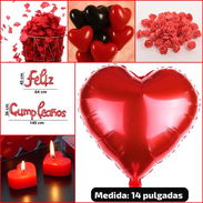 Decoración romantica .. Globos pétalos y velas - Img 55553206