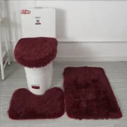 Juego de 3 alfombras para baño 16 usd - Img 116847122
