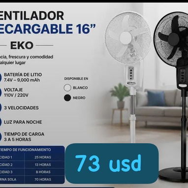 💥Ventiladores recargables 💥 todos nuevos en 📦 - 4/4