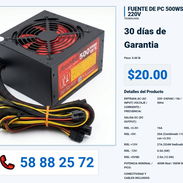 FUENTE DE PC 500WS 220V VPT-0373 - Img 55992274