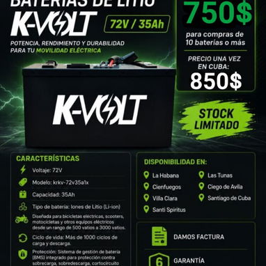 Baterías K-Volt 72V/35A - 2/5