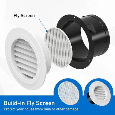 Manguera Flexible + Rejilla de Ventilación de 6 pulgadas - 3/5