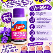 💜 VIOLETA DE GENCIANA JALOMA EN 3 USD ✨ ¡Práctica para el cuidado de la piel! 🧴 Solución 1:100 — 40 mL ✅ Uso tópico ✅ - Img 57595614