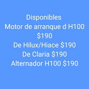 Motores de arranque y alternador de H100 y + - Img 53799586