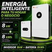 Combo Inversor de 8kw mas batería 8kw mas 6paneles de 615W - Img 56381618