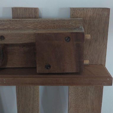 Cama personal de caoba con colchón - 4/4