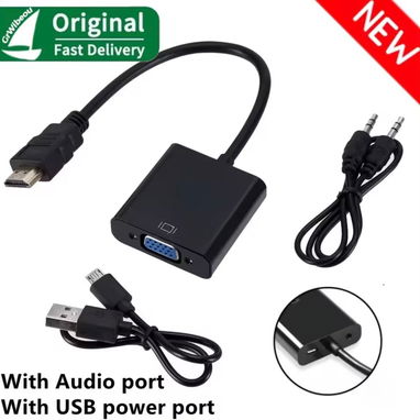 Adaptador HDMI a VGA con audio y alimentación - Img 122349135