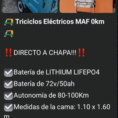 Transporte eléctrico en venta - 8/10