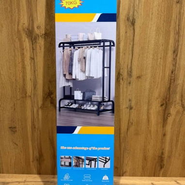 Percha metálica fuerte de doble estructura con capacidad hasta 70 kg (gu) - 4/4