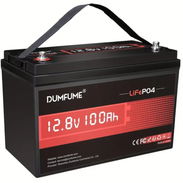 Baterías Dumfume lifepo4, 12.8v 100 amp, BMS integrado. - Img 57596215