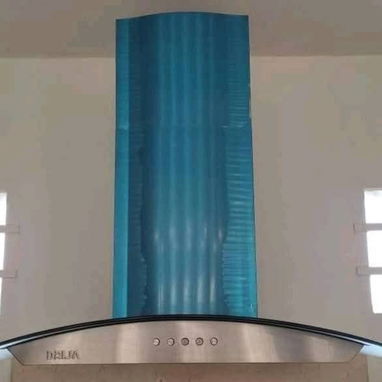 Campanas extractores de grasas y olores de 76 y 90 cm con cristal curvo y luces led - Img 124122880