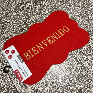 Alfombras bienvenido  Colores disponibles  🤎Carmelita ❤️Rojo 💙Azul 🩶Gris  000 cup - 2/2