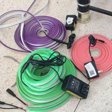 Cintas led neon flex, para carteles o decoracion de varios colores. Tanto interior o exterior - Img 74559238
