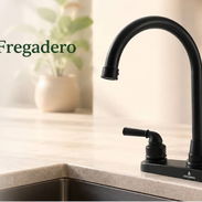 🚰 Grifo para Fregadero GREENPRO Negro Mate 💰 17 USD ✨ Renueva tu cocina con un grifo de diseño moderno y elegante qu - Img 55777858