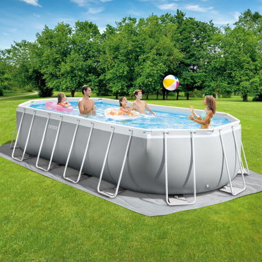 Conjunto de piscina ovalada elevada Prism Frame™ de 20′ × 10′ × 48″ - 2/10