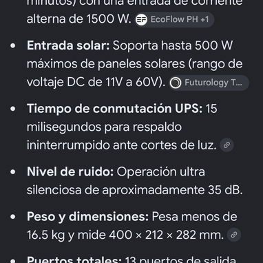 Estación de energía ecoflow delta 3 1500 y su bateria extra - 3/5