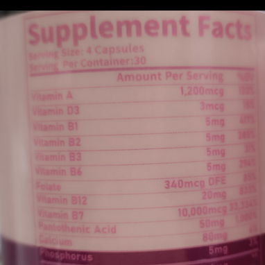 Vitaminas para el crecimiento del cabello. - 2/3