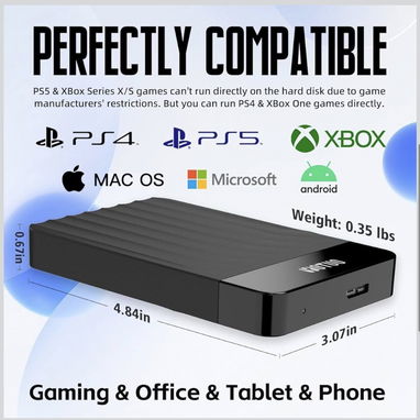 YOTUO - Disco duro externo portátil de expansión de almacenamiento HDD móvil USB 3.0 USB-C para PC, Mac, ordenador de es - Img 118908819