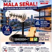 Antena con 10m de cable coaxial rg6 de alta ganancia y base 35 usd o al cambio, la mensajería es aparte dependiend - Img 57441150