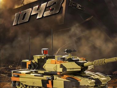 Juego de bloques de construcción de tanque militar Leopard 2A6, 1063 piezas de ladrillos, modelo de construcción del ejé - Img 69044367
