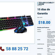 TECLADO C/CABLE Y MOUSE VPT-0340 - Img 55993304