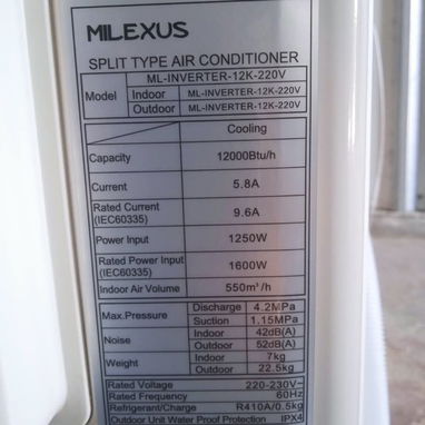 Split Milexus de 1 tonelada Inverter ❄️ 12000BTU* - 3/3