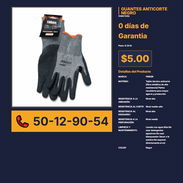 GUANTES ANTICORTE NEGRO VPT# -0083 - Img 56243738