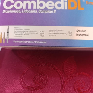 Combedi complejo vitamínico b inyectable además trae Diclofenaco y lidocaína - 2/2