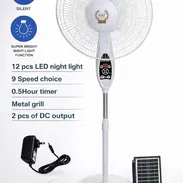 Ventilador Recargable de Pedestal MAF con Panel Solar y 2 bombillos. - Img 55357345
