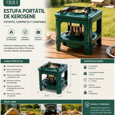 🛍️ Estufa portatil 💵 Precio: $38 USD - 2/2