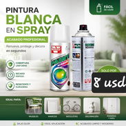 Pintura de spray blanca y gris - Img 58164448