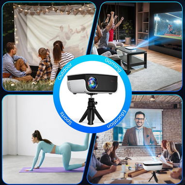 (X) Proyector para exteriores, mini proyector para cine en casa, compatible con 1080P $67.16 - Img 126574569