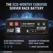 Batería Eco Worthy 51.2v 100ah Cubix100, nueva en caja - Img 58236428