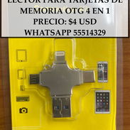 LECTOR PARA TARJETAS DE MEMORIA OTG 4 EN 1, ENTREGA DE FACTIRA. VARIEDAD DE ÚTILES DEL HOGAR, TECNOLOGÍA, ETC - Img 54379517
