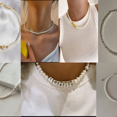 Collares de perlas para fiestas, bodas y novias, ocasión especial - Img 124769579