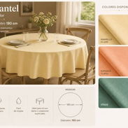 Para darle estilo a tu mesa: Mantel de mesa elegante  cuadrado y circular💰16 USD - Img 56777626