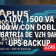 UPS 1500 VA 900 W 110V BACKUP DE EXCELENTE CALIDAD NUEVO EN CAJA EN 240 USD - Img 57376969