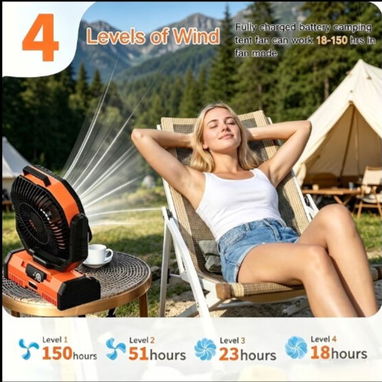 Ventilador Recargable F16. Aceptamos Transferencia +10%. - 3/4