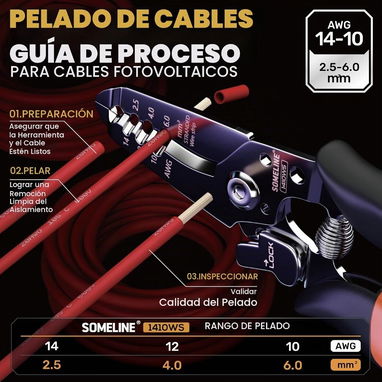 Kit Profesional de Crimpado MC4 + 12 Pares de Conectores M/F IP67 - 4/5